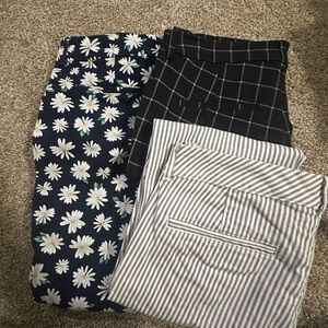 Floral and Striped Women's Pixie Pants